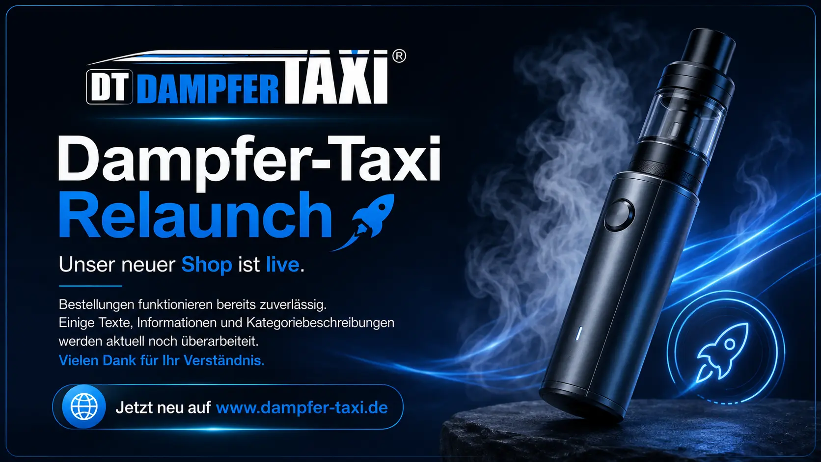 Dampfer-Taxi Relaunch – unser neuer Shop ist live