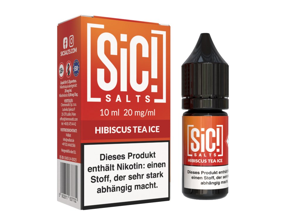 SiC! Salts - Nikotinsalz Liquid - Hibiscus Tea Ice