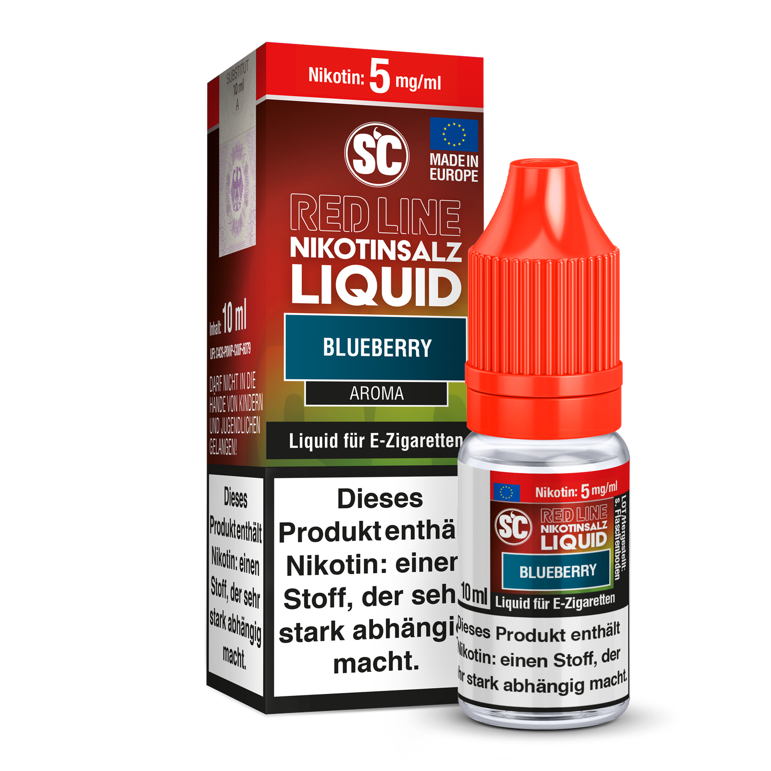 SC Red Line Blueberry Nikotinsalz-Liquid 5 mg/ml