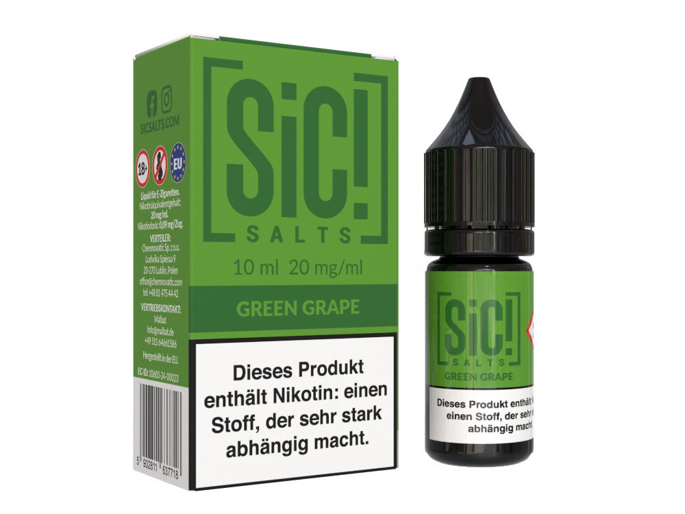 SiC! Salts - Nikotinsalz Liquid - Green Grape