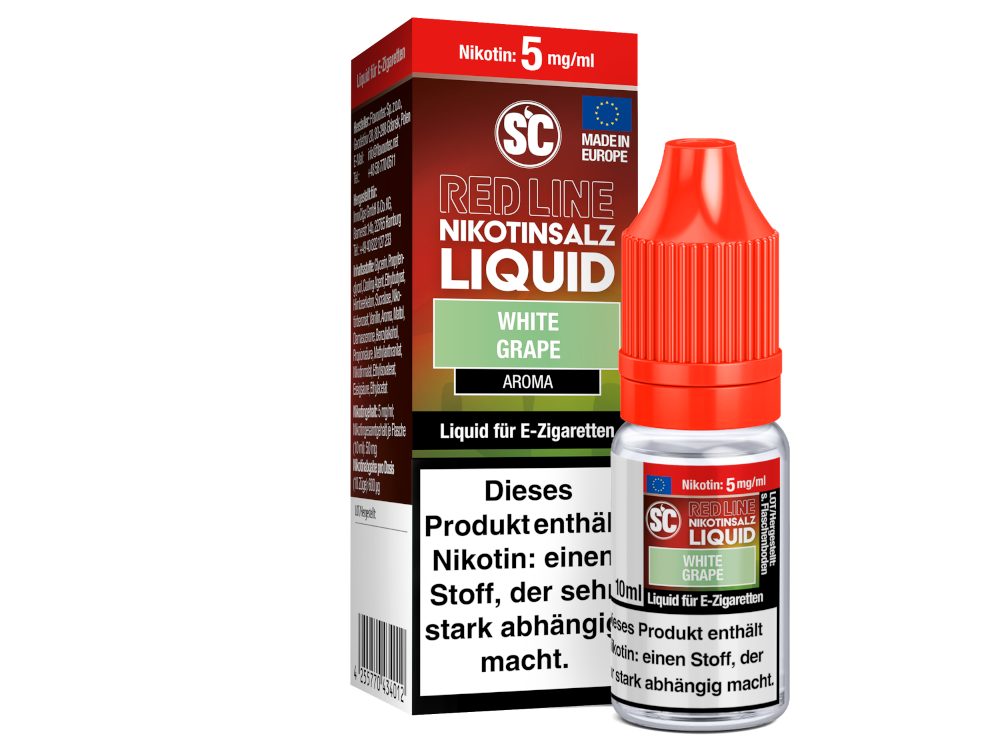 SC Red Line White Grape Nikotinsalz-Liquid 5 mg/ml