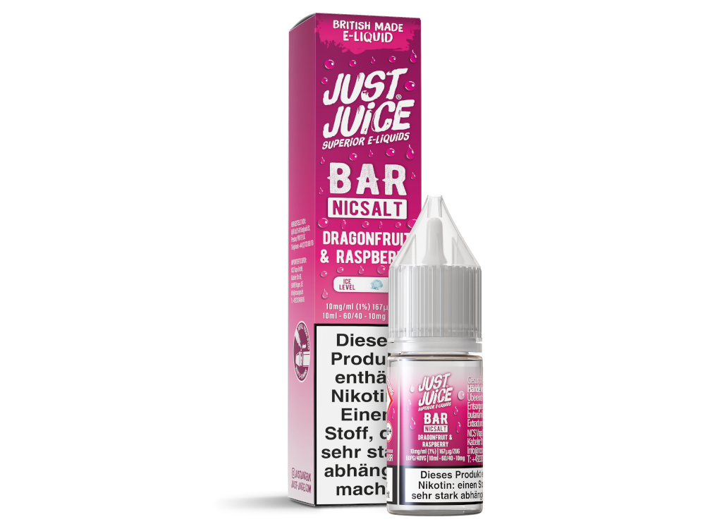 Just Juice - Bar - Nikotinsalz Liquid - Dragonfruit & Raspberry