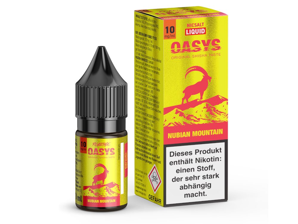 Revoltage OASYS Hybrid-Nikotinsalz-Liquid Nubian Mountain 10 mg/ml
