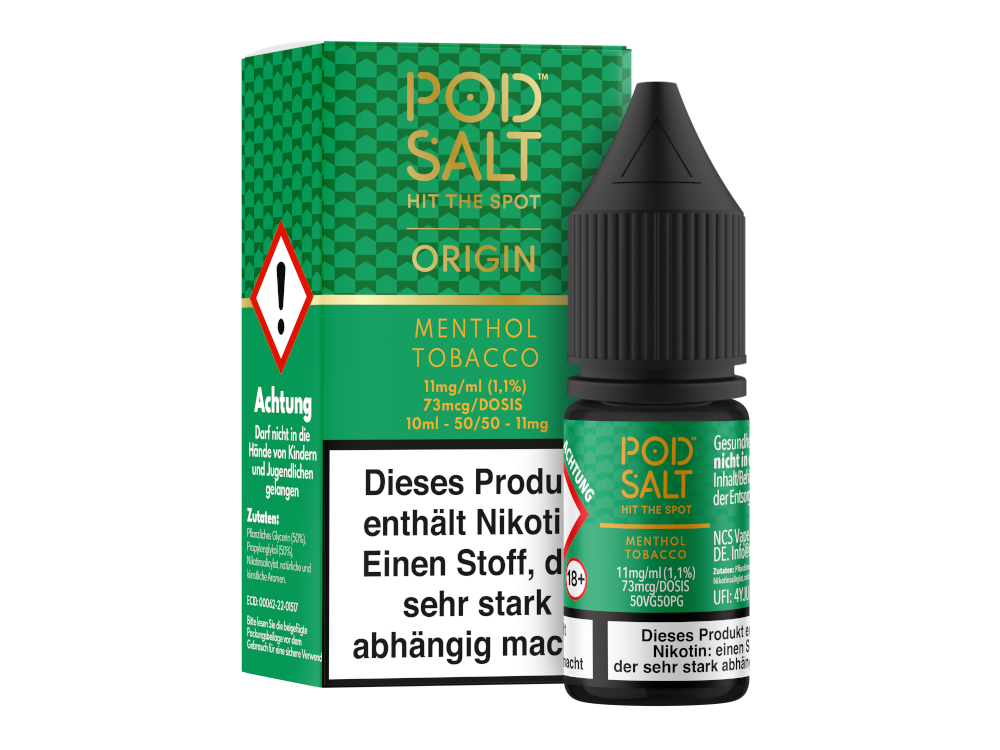 Pod Salt Origin Menthol Tobacco Nikotinsalz-Liquid