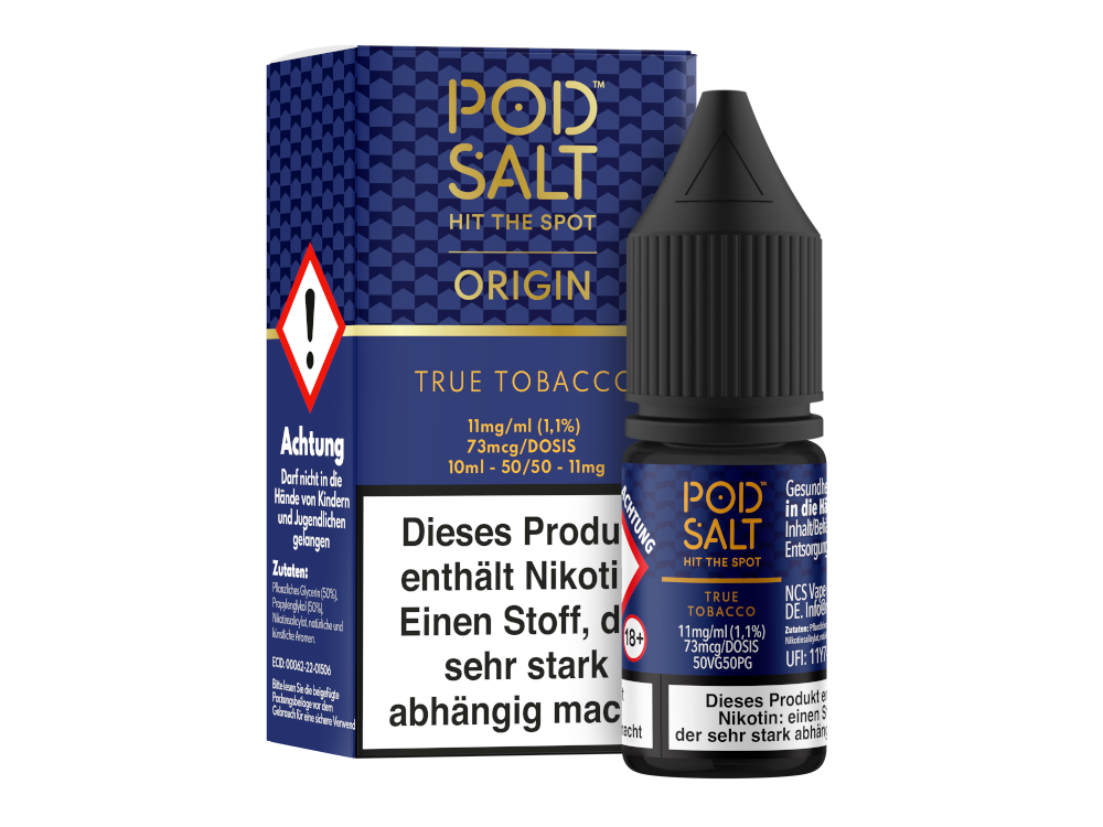 Pod Salt Origin True Tobacco Nikotinsalz-Liquid
