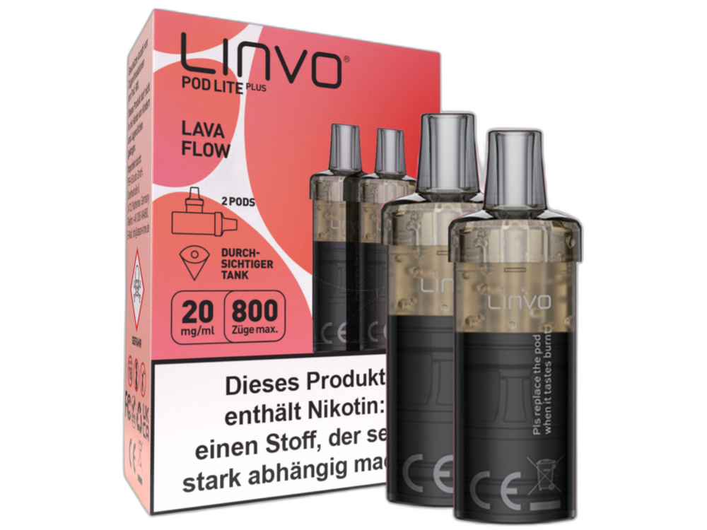 Linvo - Pod Lite Plus Cartridge 20 mg/ml (2 Stück pro Packung) - Prefilled