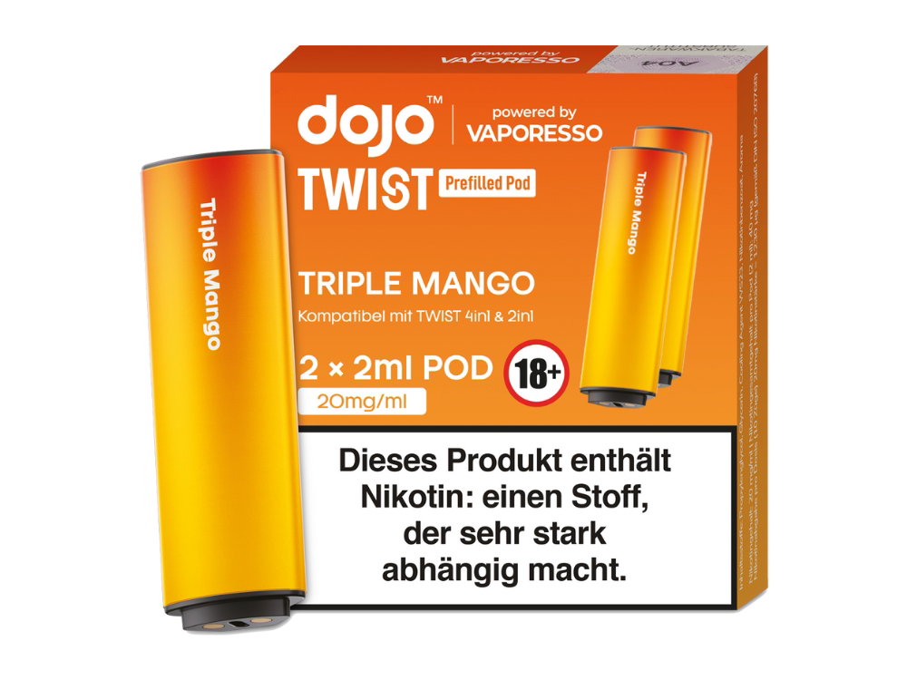 Vaporesso - Dojo - Twist Pod 20 mg/ml (2 Stück pro Packung) - Prefilled