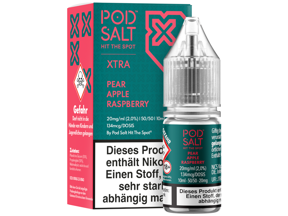 Pod Salt X Nikotinsalz-Liquid Pear Apple Raspberry 20 mg/ml