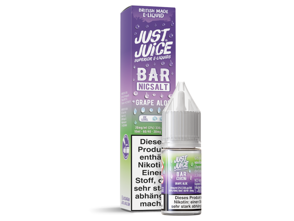Just Juice - Bar - Nikotinsalz Liquid - Grape Aloe
