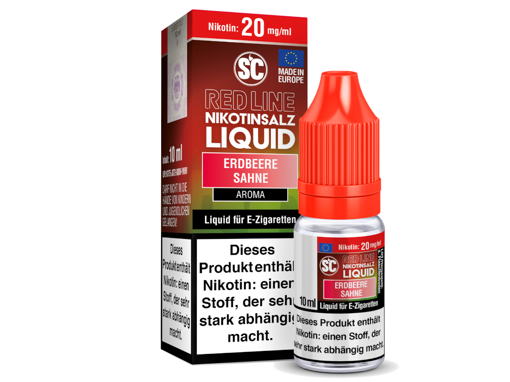 SC Red Line Erdbeere Sahne Nikotinsalz-Liquid