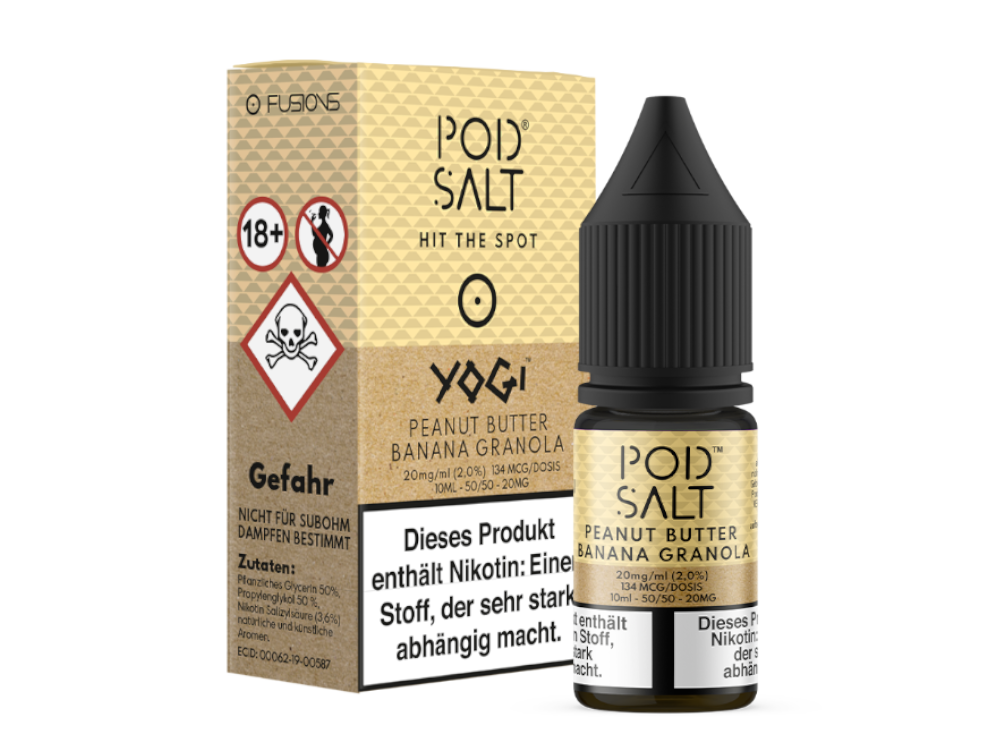 Pod Salt Fusion Peanut Butter Banana Granola Nikotinsalz-Liquid 20 mg/ml