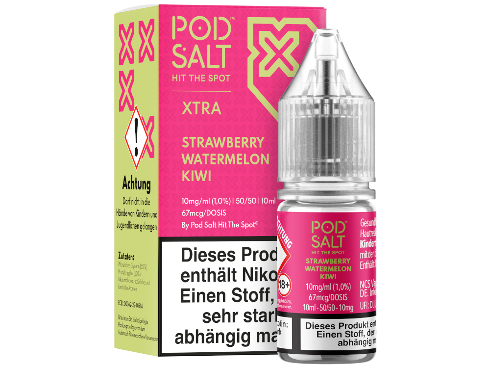 Pod Salt X Nikotinsalz-Liquid Strawberry Watermelon Kiwi