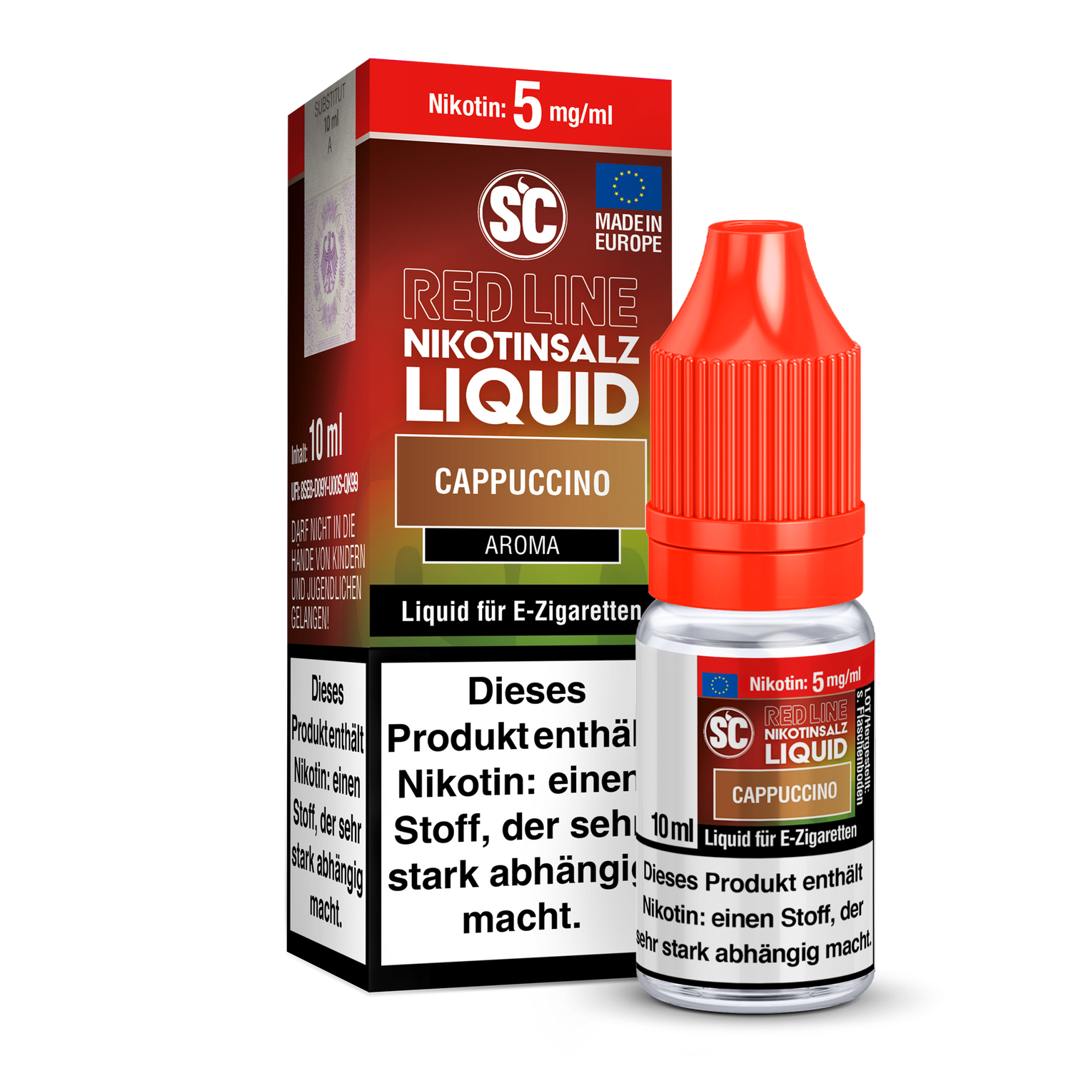 SC Red Line Cappuccino Nikotinsalz-Liquid 5 mg/ml