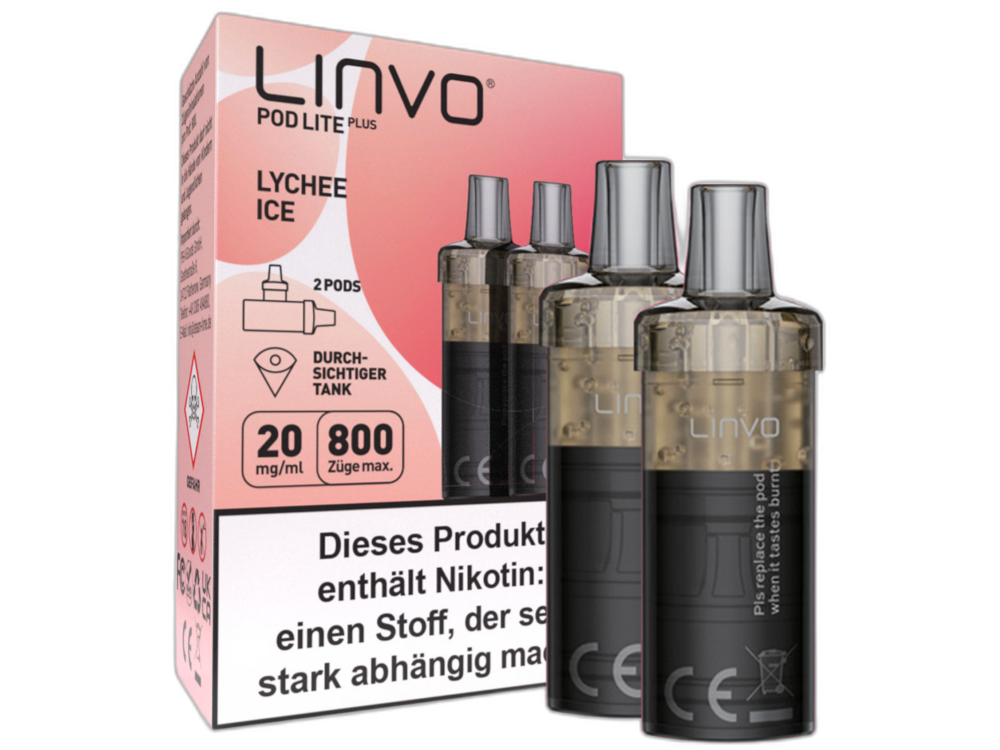 Linvo - Pod Lite Plus Cartridge 20 mg/ml (2 Stück pro Packung) - Prefilled