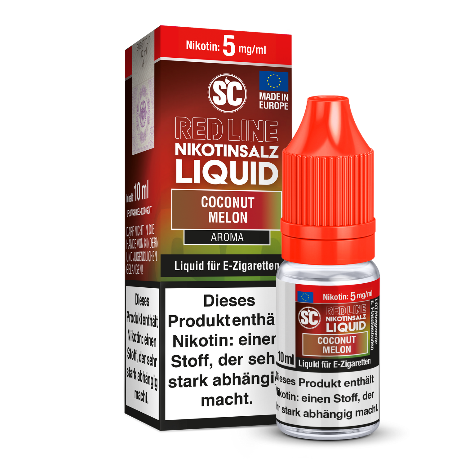 SC Red Line Coconut Melon Nikotinsalz-Liquid 5 mg/ml
