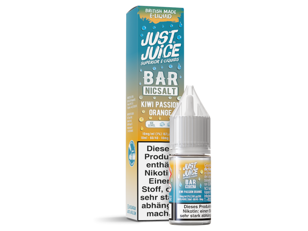 Just Juice - Bar - Nikotinsalz Liquid - Kiwi Passion Orange