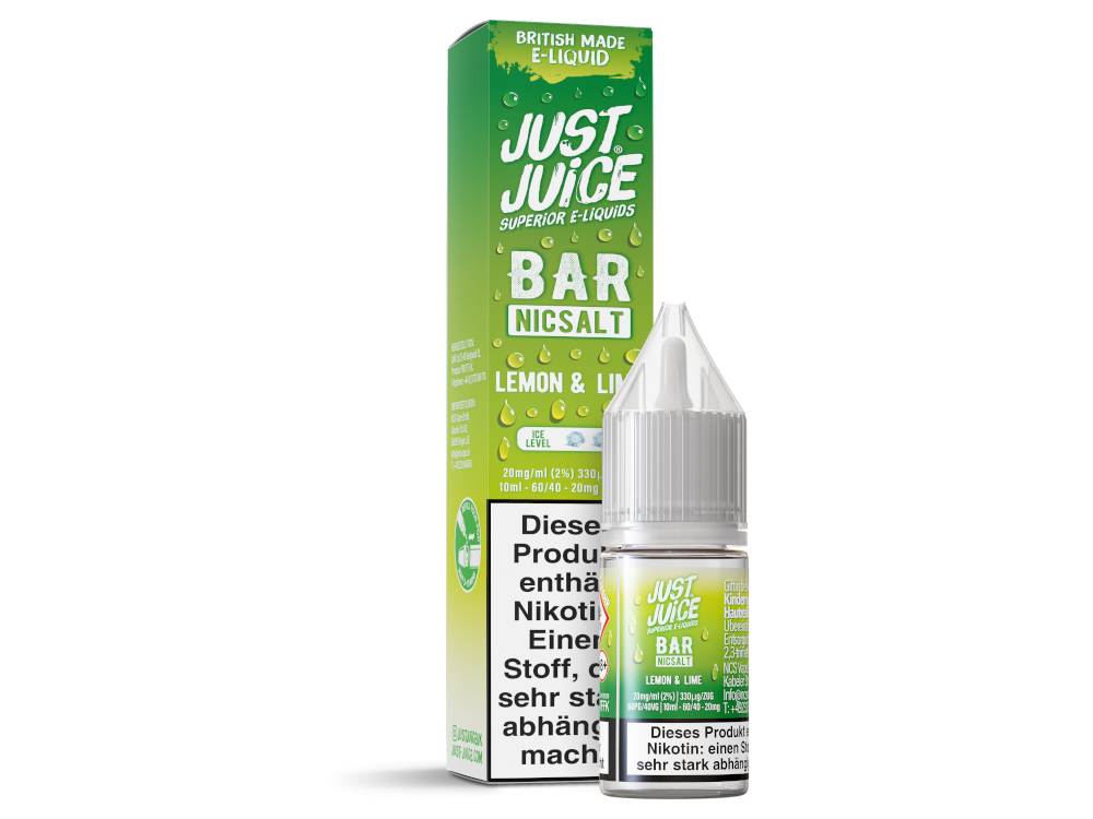 Just Juice - Bar - Nikotinsalz Liquid - Lemon & Lime