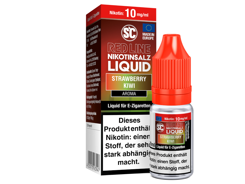 SC Red Line Strawberry Kiwi Nikotinsalz-Liquid 10 mg/ml