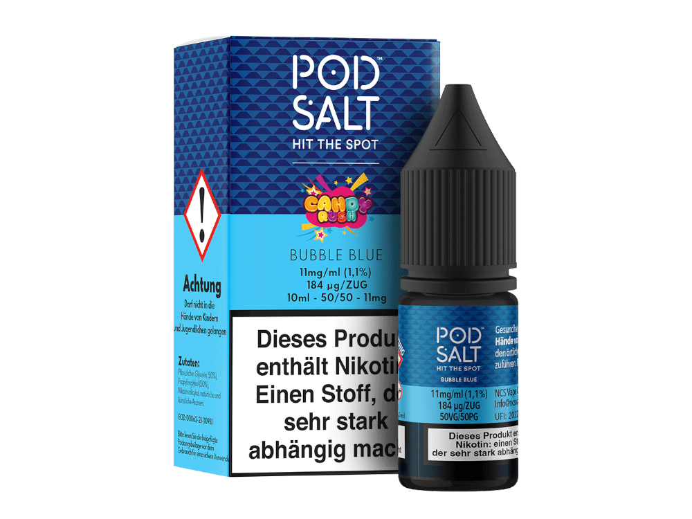 Pod Salt Fusion Bubble Blue Nikotinsalz-Liquid