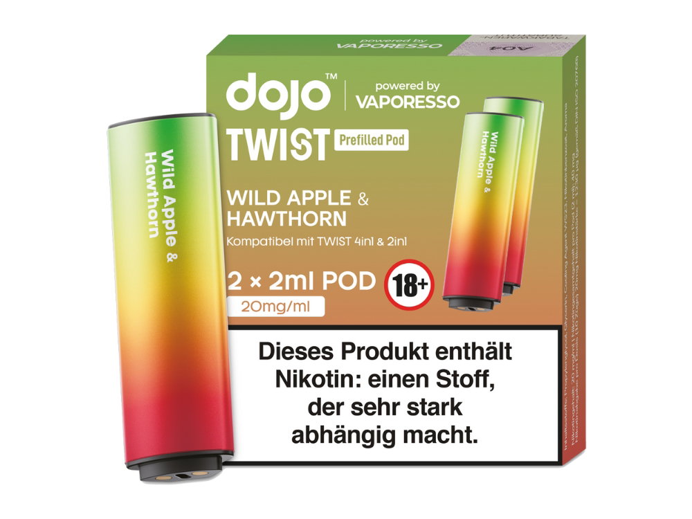Vaporesso - Dojo - Twist Pod 20 mg/ml (2 Stück pro Packung) - Prefilled