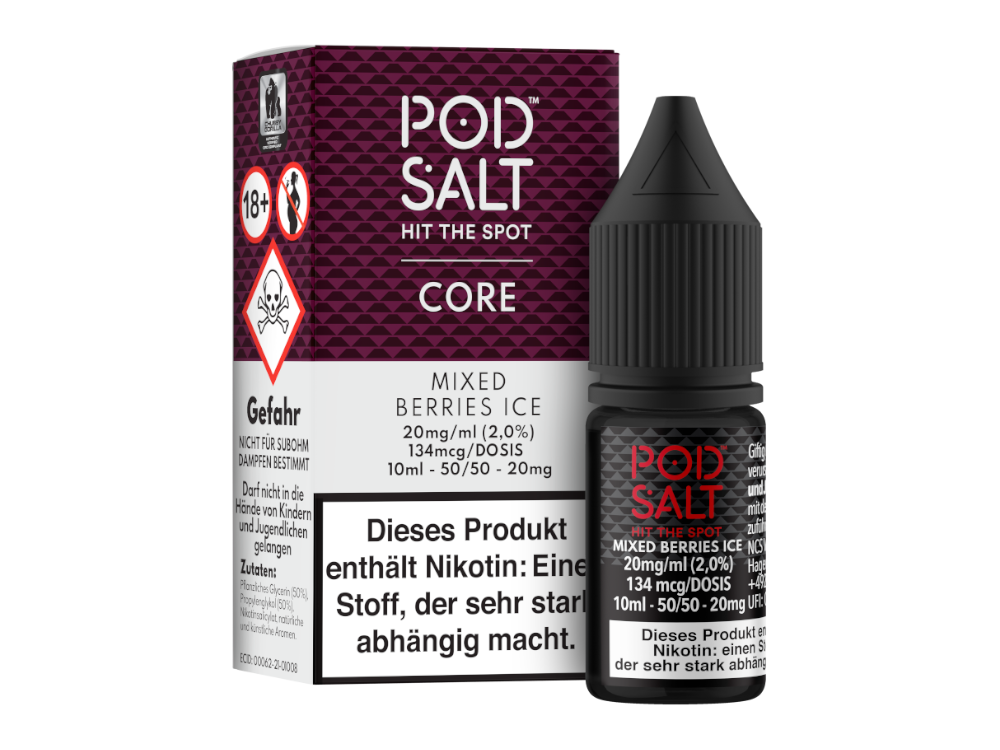Pod Salt Core Nikotinsalz-Liquid Mixed Berries Ice 20 mg/ml