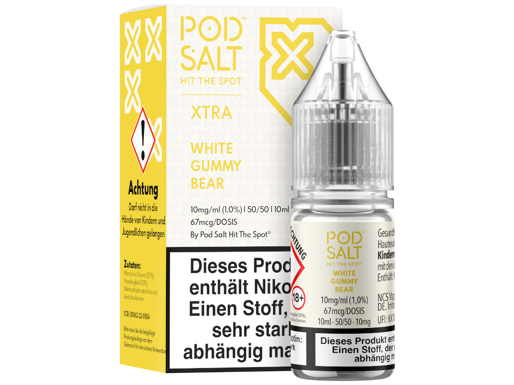 Pod Salt X Nikotinsalz-Liquid White Gummy Bear