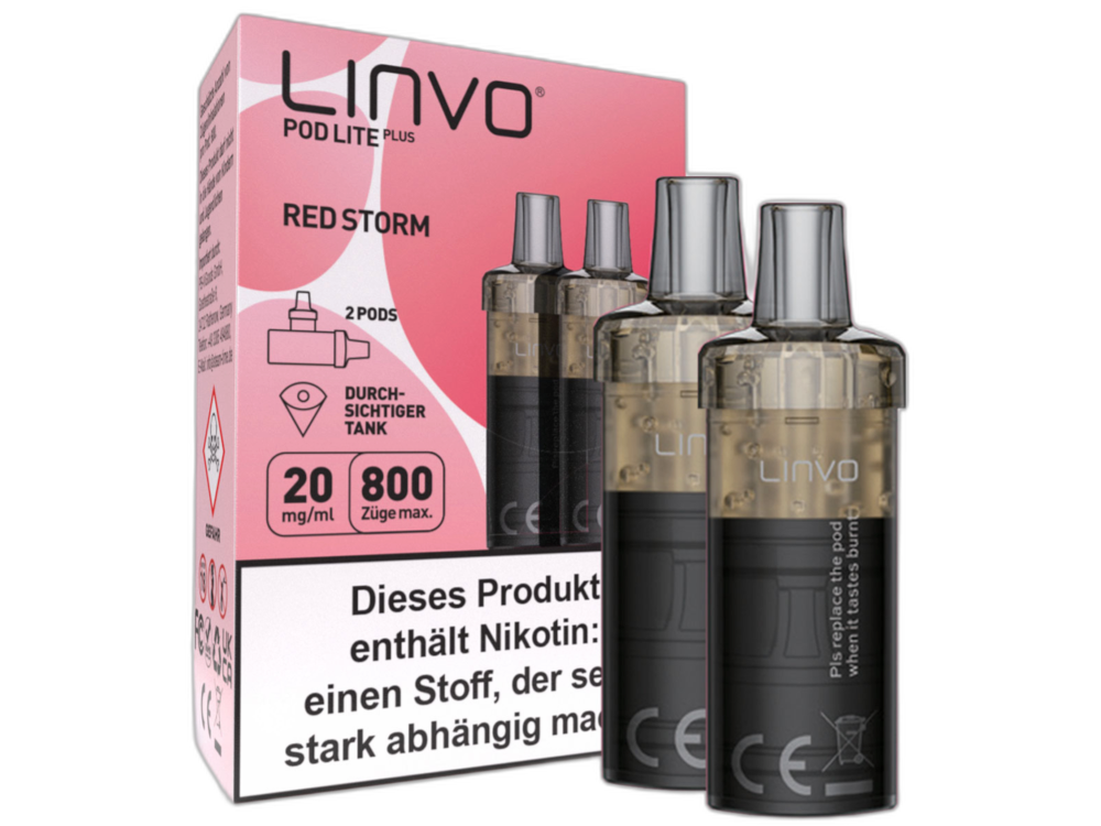 Linvo - Pod Lite Plus Cartridge 20 mg/ml (2 Stück pro Packung) - Prefilled