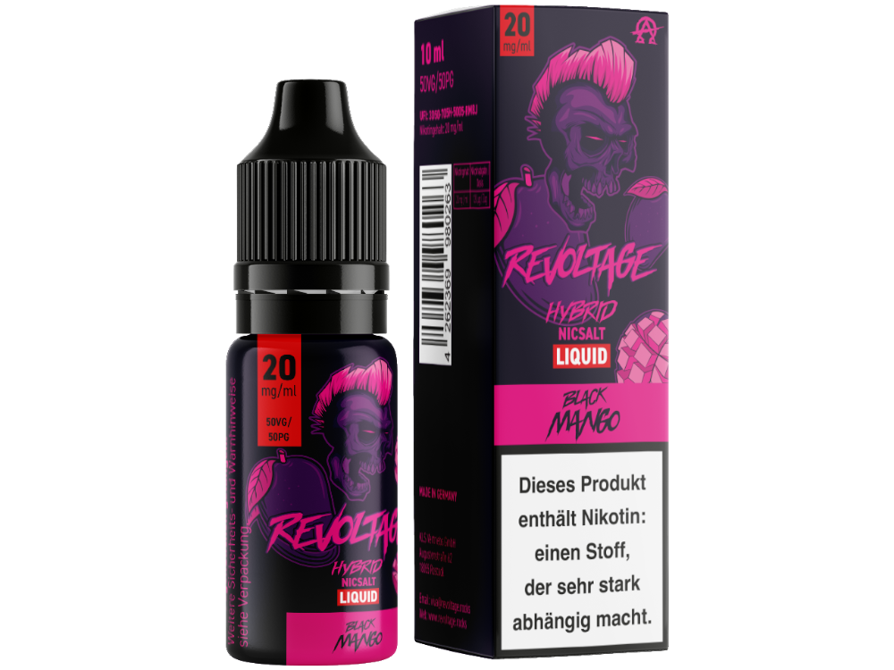 Revoltage Tobacco Gold Hybrid-Nikotinsalz-Liquid Black Mango 20 mg/ml