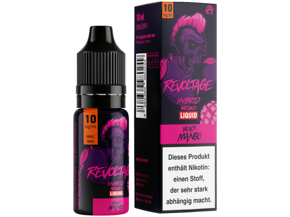 Revoltage Tobacco Gold Hybrid-Nikotinsalz-Liquid Black Mango 10 mg/ml