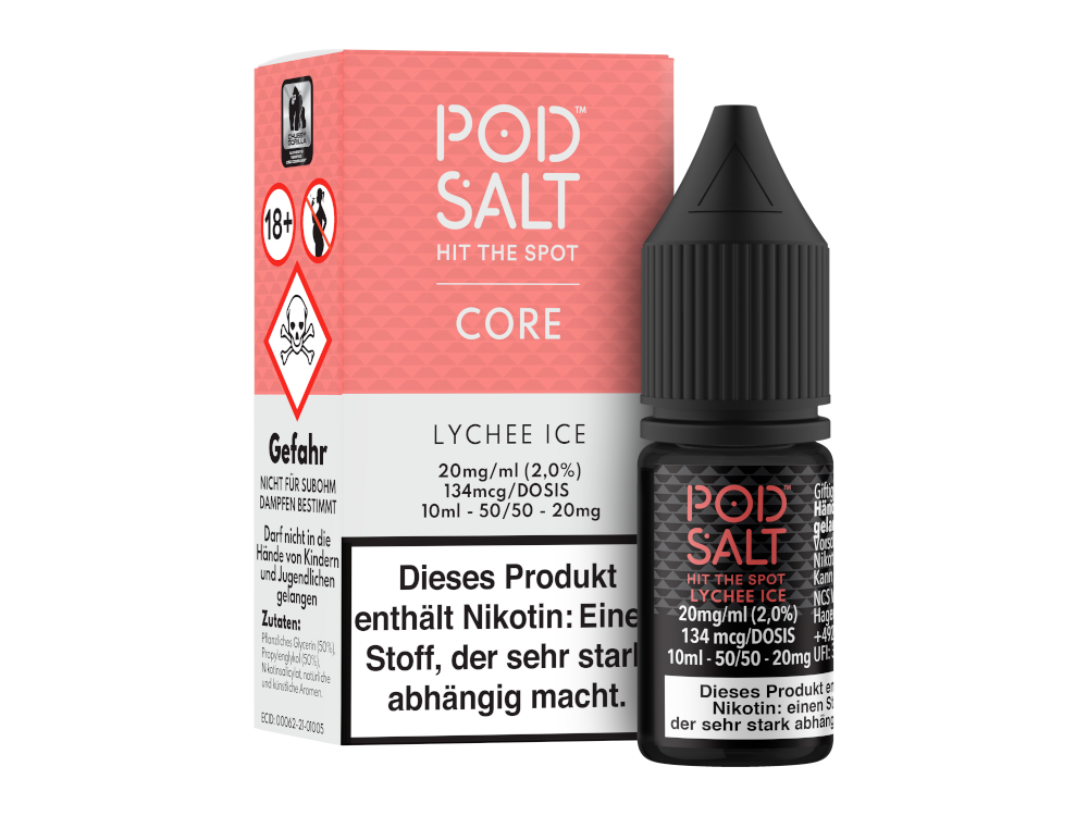 Pod Salt Core Nikotinsalz-Liquid Lychee Ice 20 mg/ml