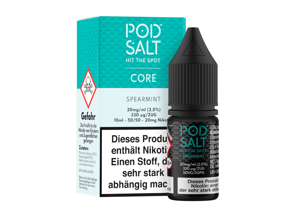 Pod Salt Core Nikotinsalz-Liquid Spearmint 20 mg/ml