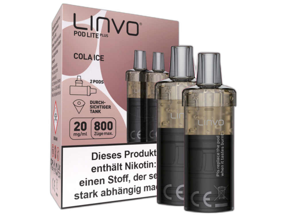 Linvo - Pod Lite Plus Cartridge 20 mg/ml (2 Stück pro Packung) - Prefilled