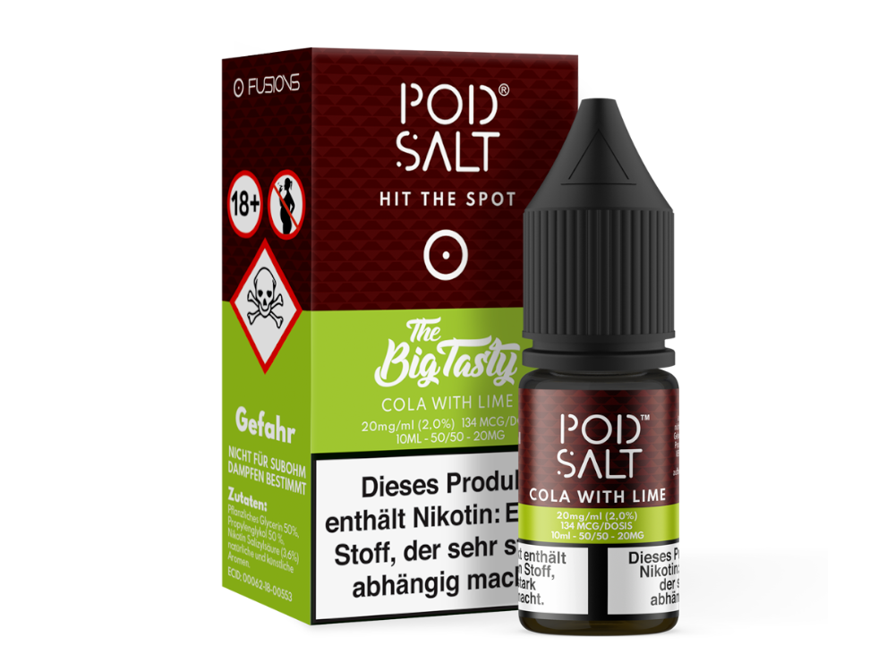 Pod Salt Fusion Cola with Lime Nikotinsalz-Liquid 20 mg/ml