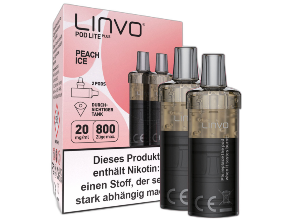 Linvo - Pod Lite Plus Cartridge 20 mg/ml (2 Stück pro Packung) - Prefilled