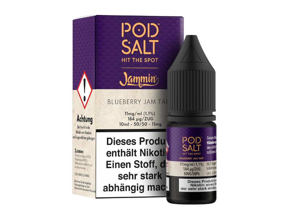 Pod Salt Fusion Blueberry Jam Tart Nikotinsalz-Liquid