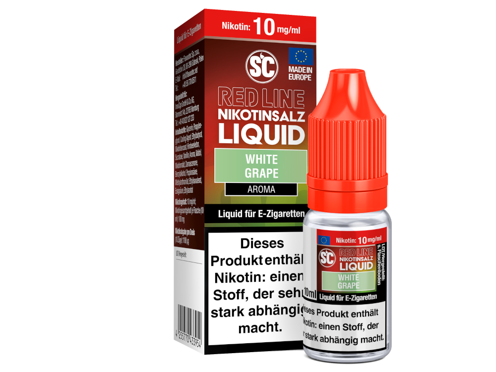 SC Red Line White Grape Nikotinsalz-Liquid 10 mg/ml