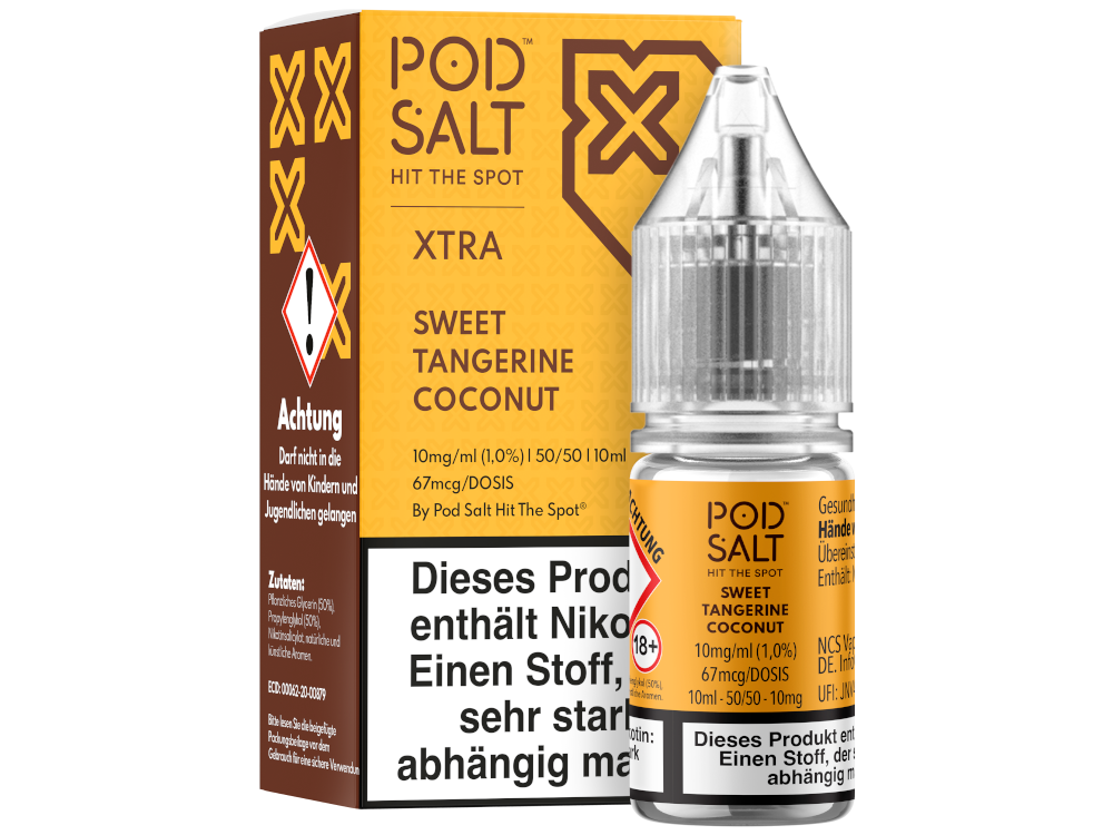 Pod Salt X Nikotinsalz-Liquid Sweet Tangerine Coconut