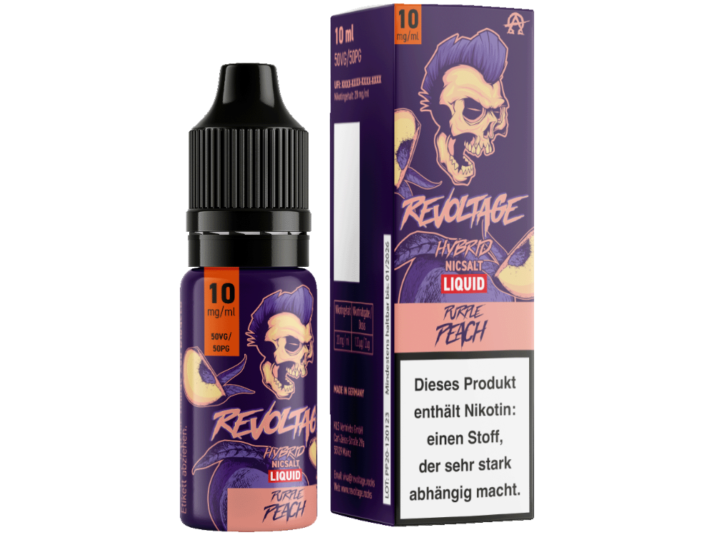 Revoltage Tobacco Gold Hybrid-Nikotinsalz-Liquid Purple Peach