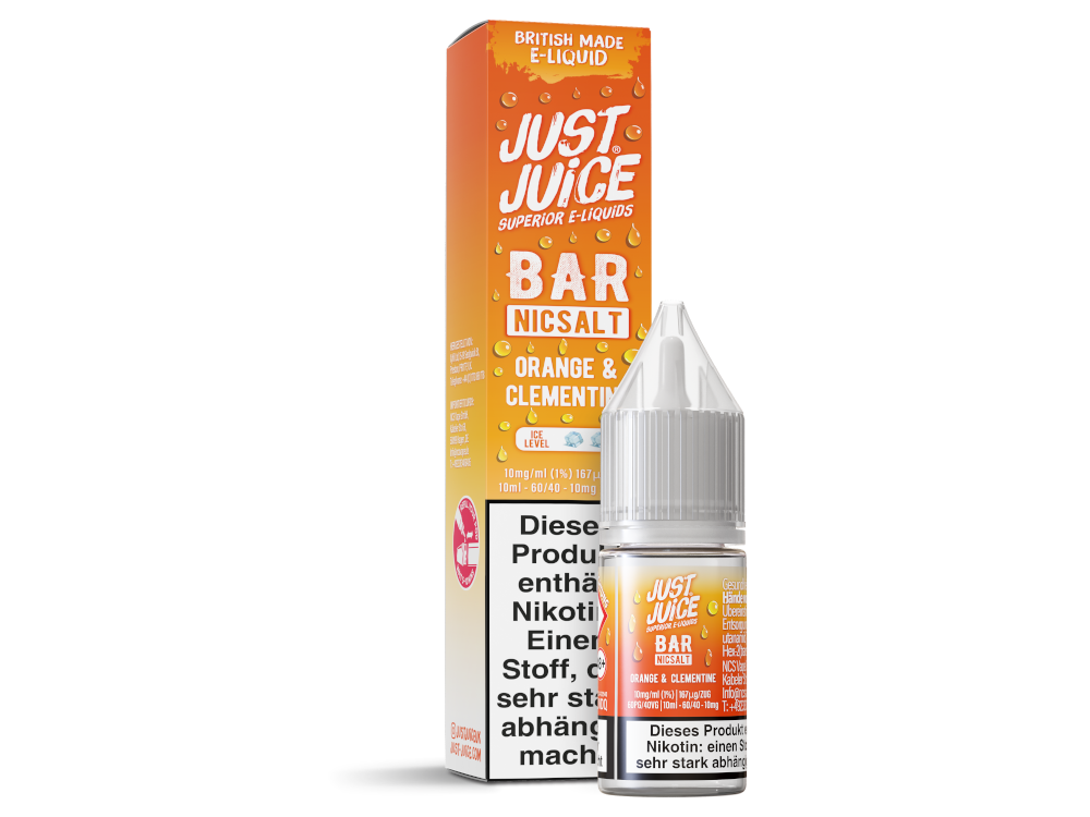 Just Juice - Bar - Nikotinsalz Liquid - Orange & Clementine