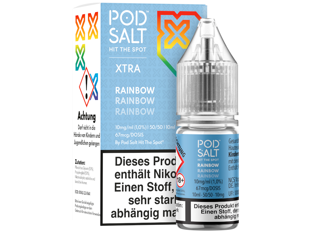 Pod Salt X Nikotinsalz-Liquid Rainbow
