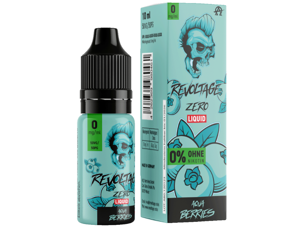 Revoltage Tobacco Gold Hybrid-Nikotinsalz-Liquid Aqua Berries 0 mg/ml