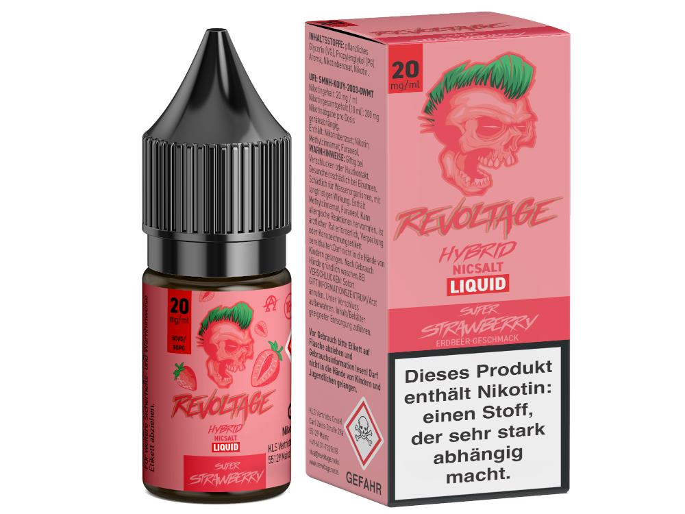 Revoltage Tobacco Gold Hybrid-Nikotinsalz-Liquid Super Strawberry 20 mg/ml