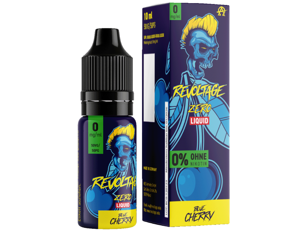 Revoltage Tobacco Gold Hybrid-Nikotinsalz-Liquid Blue Cherry 0 mg/ml