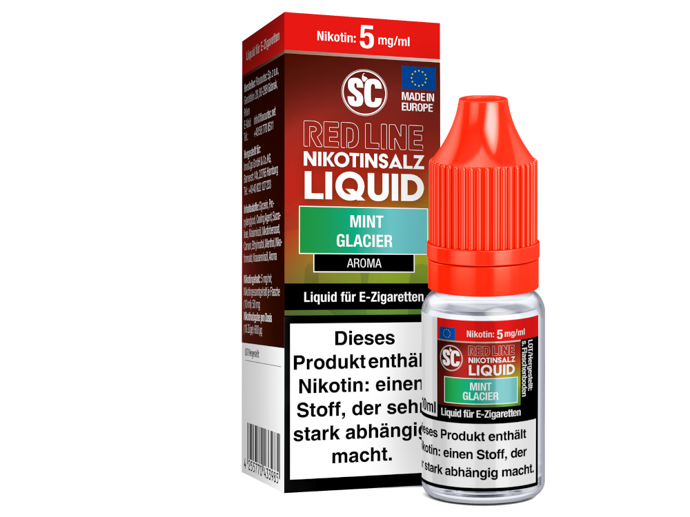 SC Red Line Mint Glacier Nikotinsalz-Liquid 5 mg/ml