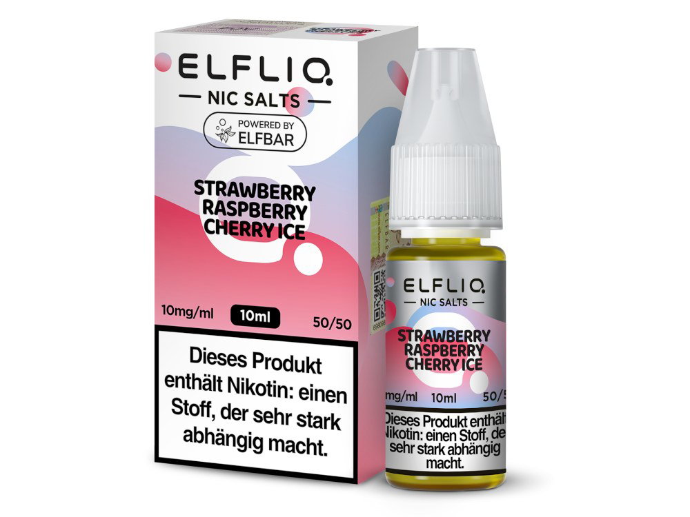 ELFLIQ Strawberry Raspberry Cherry Ice Nikotinsalz-Liquid 10 mg/ml