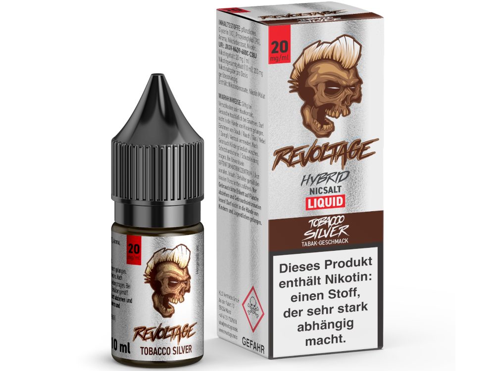 Revoltage Hybrid-Nikotinsalz-Liquid Tobacco Silver 20 mg/ml