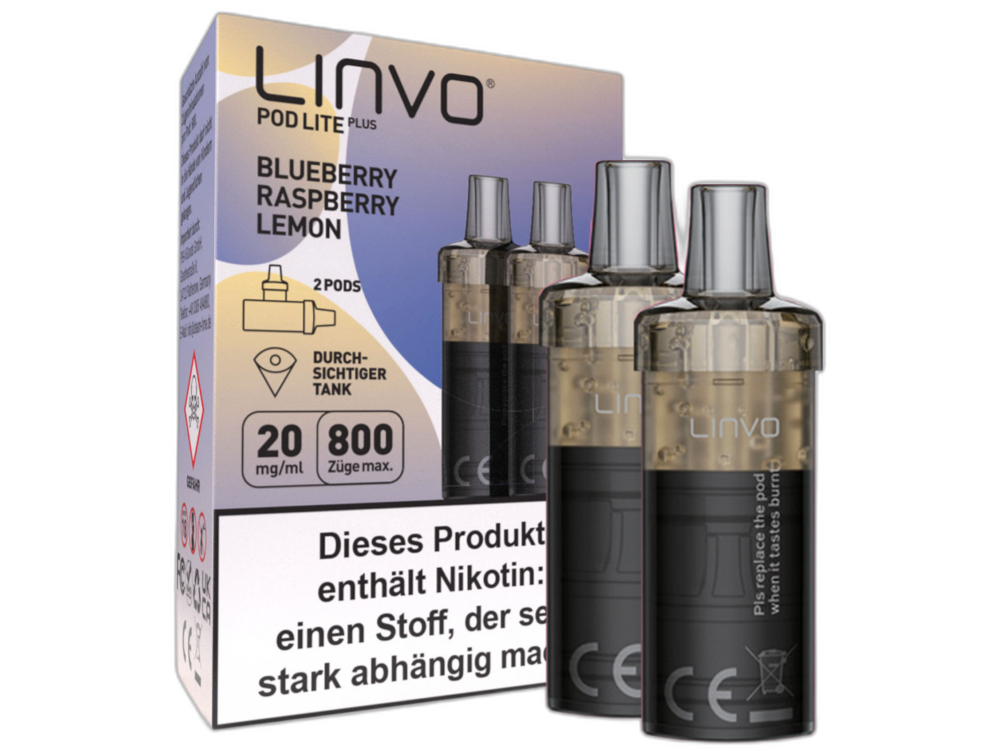 Linvo - Pod Lite Plus Cartridge 20 mg/ml (2 Stück pro Packung) - Prefilled