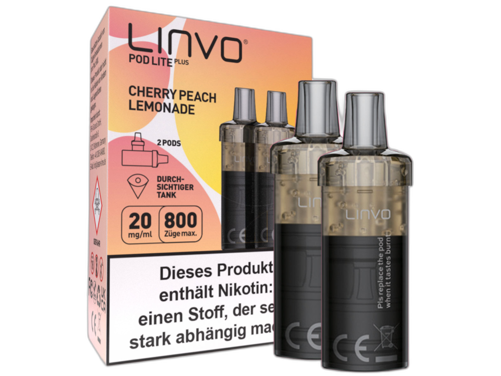 Linvo - Pod Lite Plus Cartridge 20 mg/ml (2 Stück pro Packung) - Prefilled