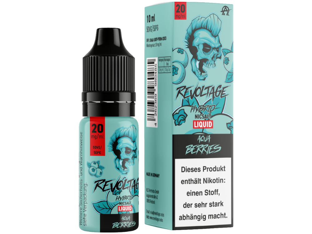 Revoltage Tobacco Gold Hybrid-Nikotinsalz-Liquid Aqua Berries 20 mg/ml