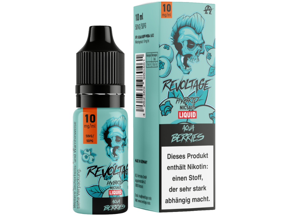 Revoltage Tobacco Gold Hybrid-Nikotinsalz-Liquid Aqua Berries